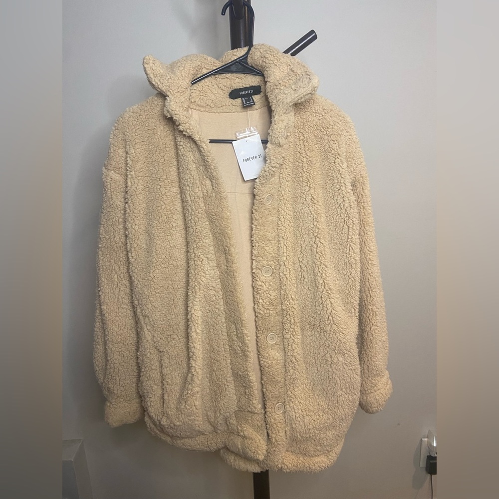 Super cute and Soft teddy jacket NEVER WORN